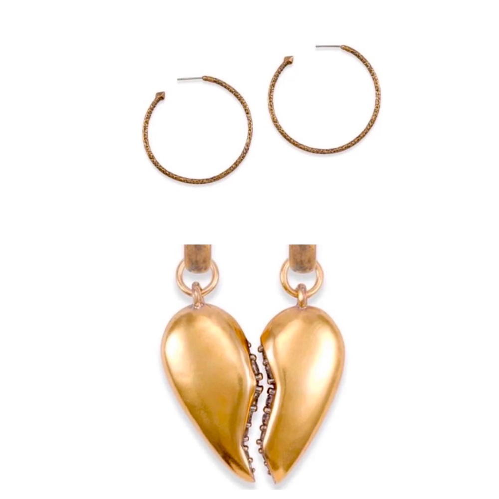 Kendra Scott BF Charm Open Hoop Earrings